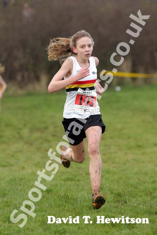 Red 103 girls 2012 North East Championships, Summerhill Country Park, Hartlepool.